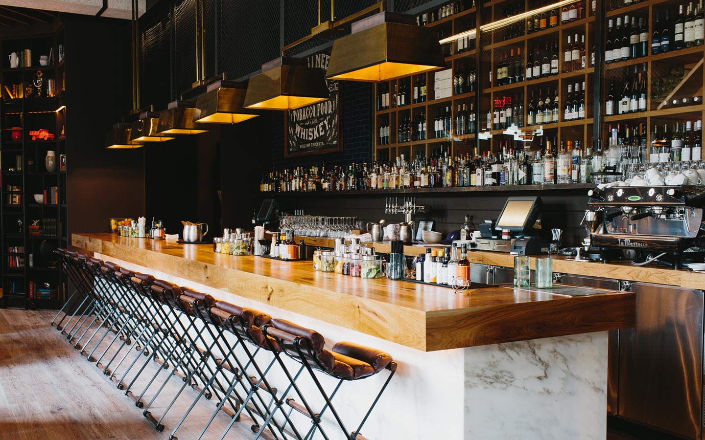 The bar at King + Duke (PHoto from kinganddukeatl.com)