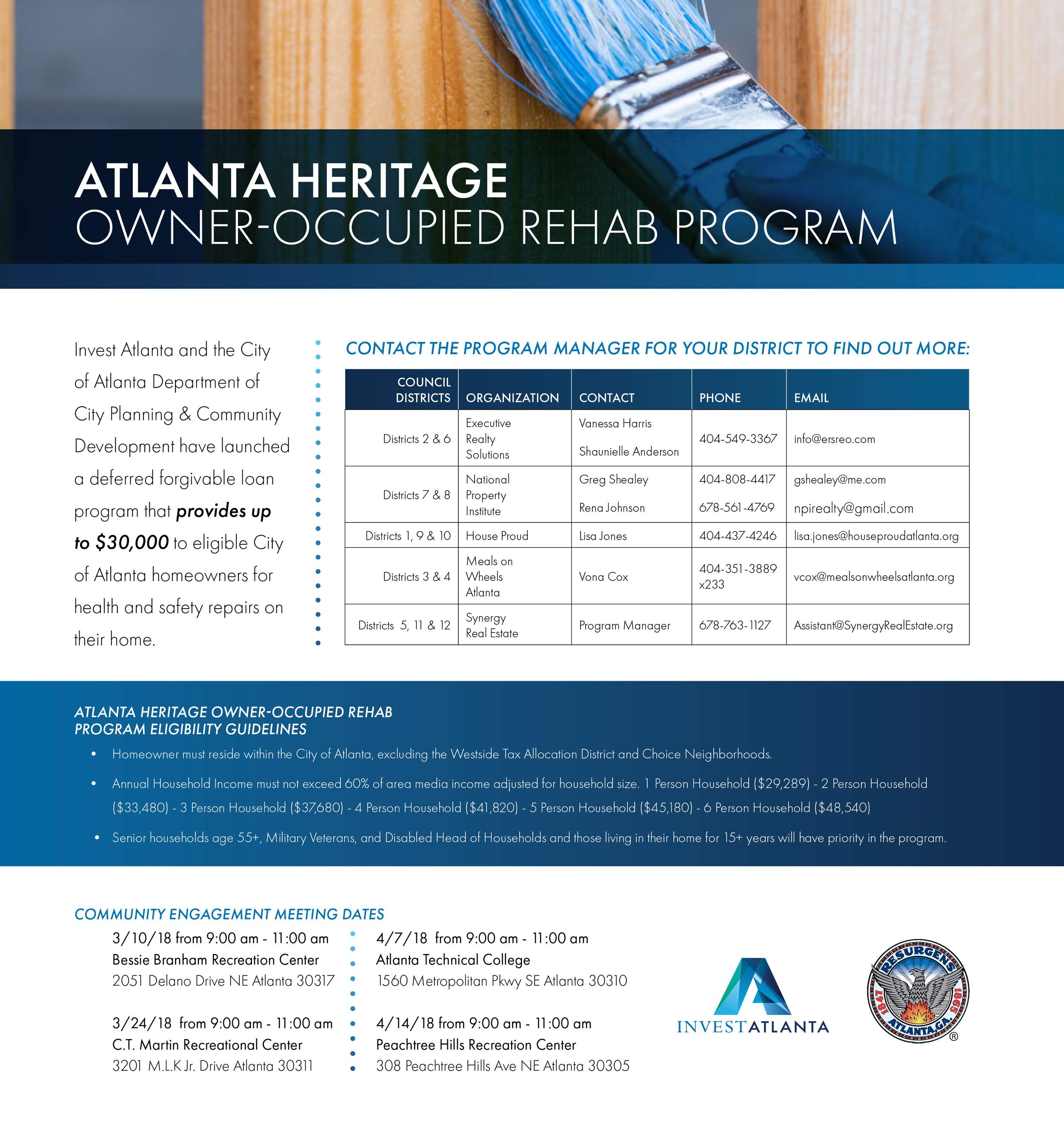 Atlanta Beltline: Atlanta Heritage Owner-Occupied Rehab Program Public Meetings