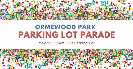 The @ormewoodchurch are hosting a fun, fun, fun neighborhood Parking Lot Parade today, May 15th, at 11AM.
Each entry in the parade is $5. Click on the link in our profile for entry into the parade. Local judges (like Sarah from Three Parks, Spoon ro
