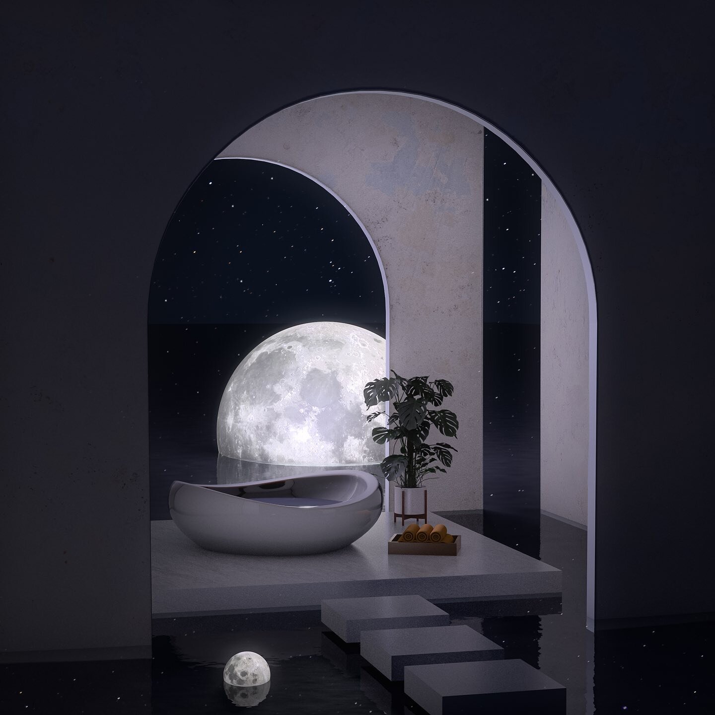 The Moon Room 🌑

#c4d #dailyrender