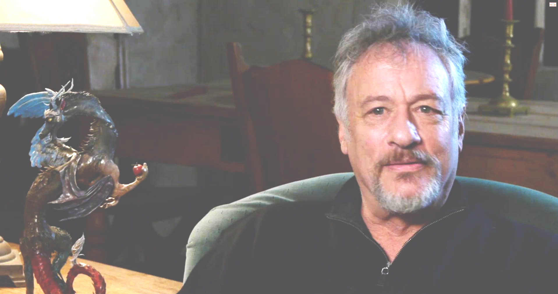 John De Lancie with Ellen's rendition of his character 'Discord', Bronies documentary 2012
