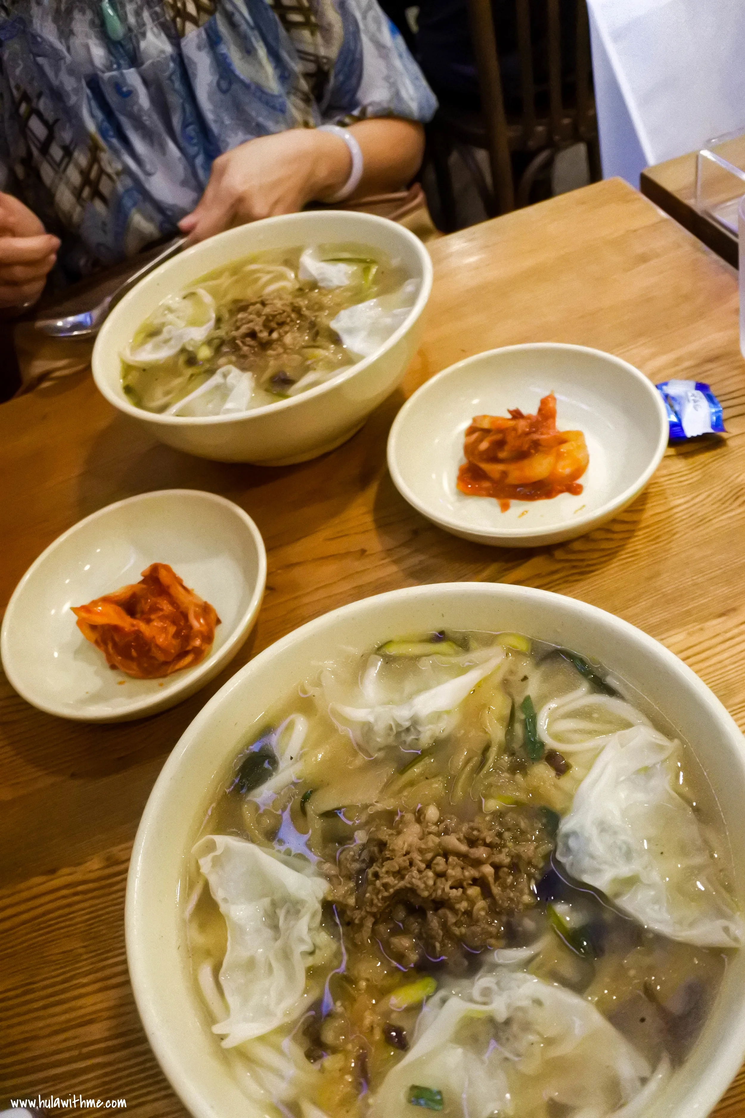 Each order comes with a small serving of kimchi. Perfect compliment to the noodle dish.