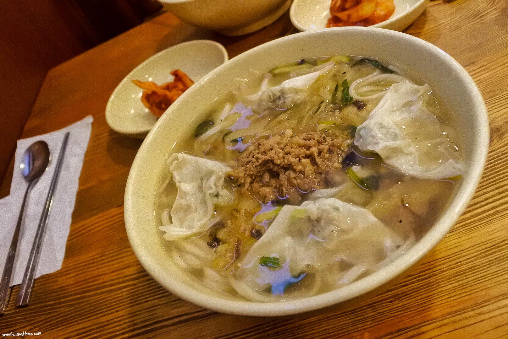 Myeongdong kyoja, a dumpling house in Myeongdong, Seoul, Korea.