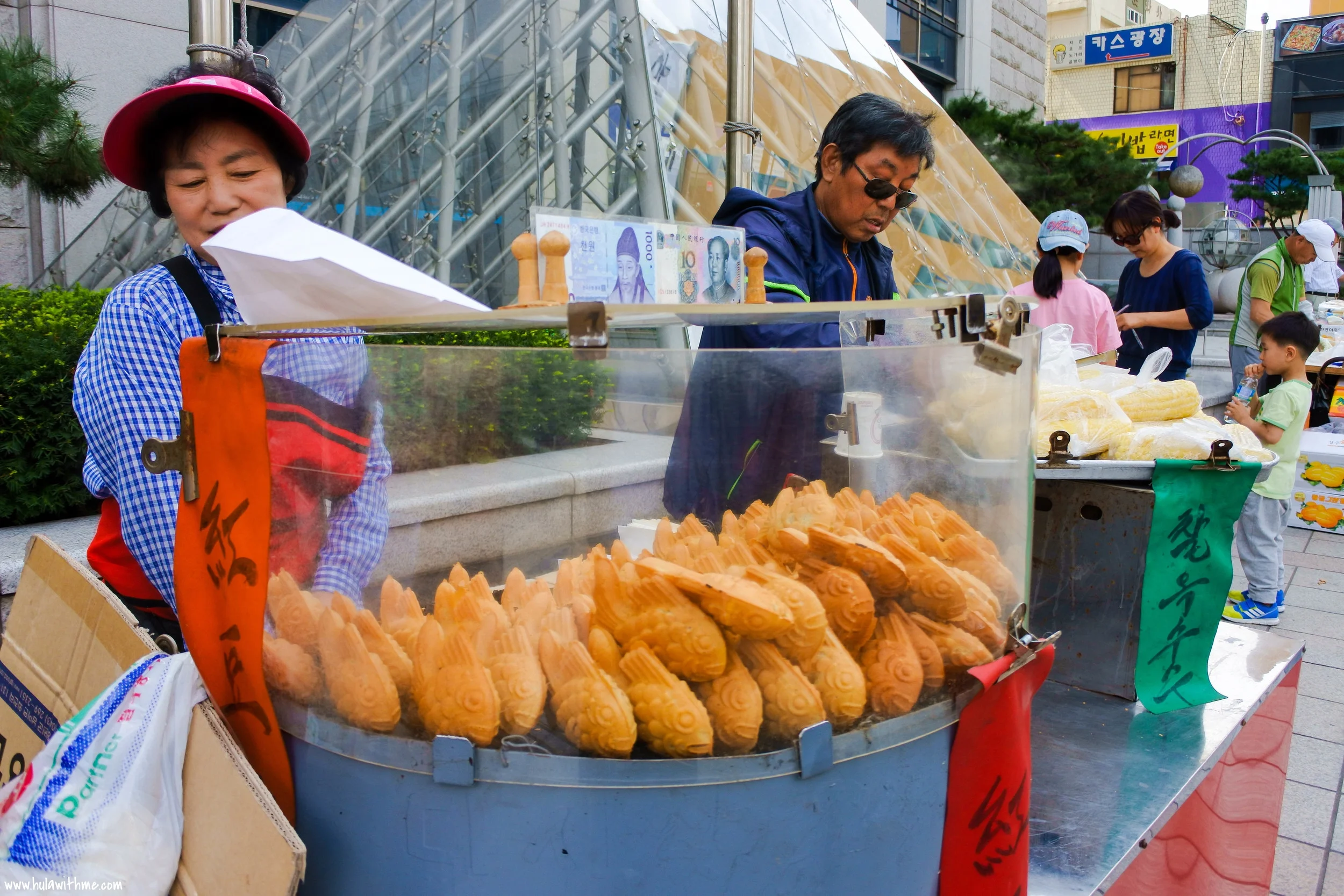 Seoul street food - Sweet Red Bean Bread