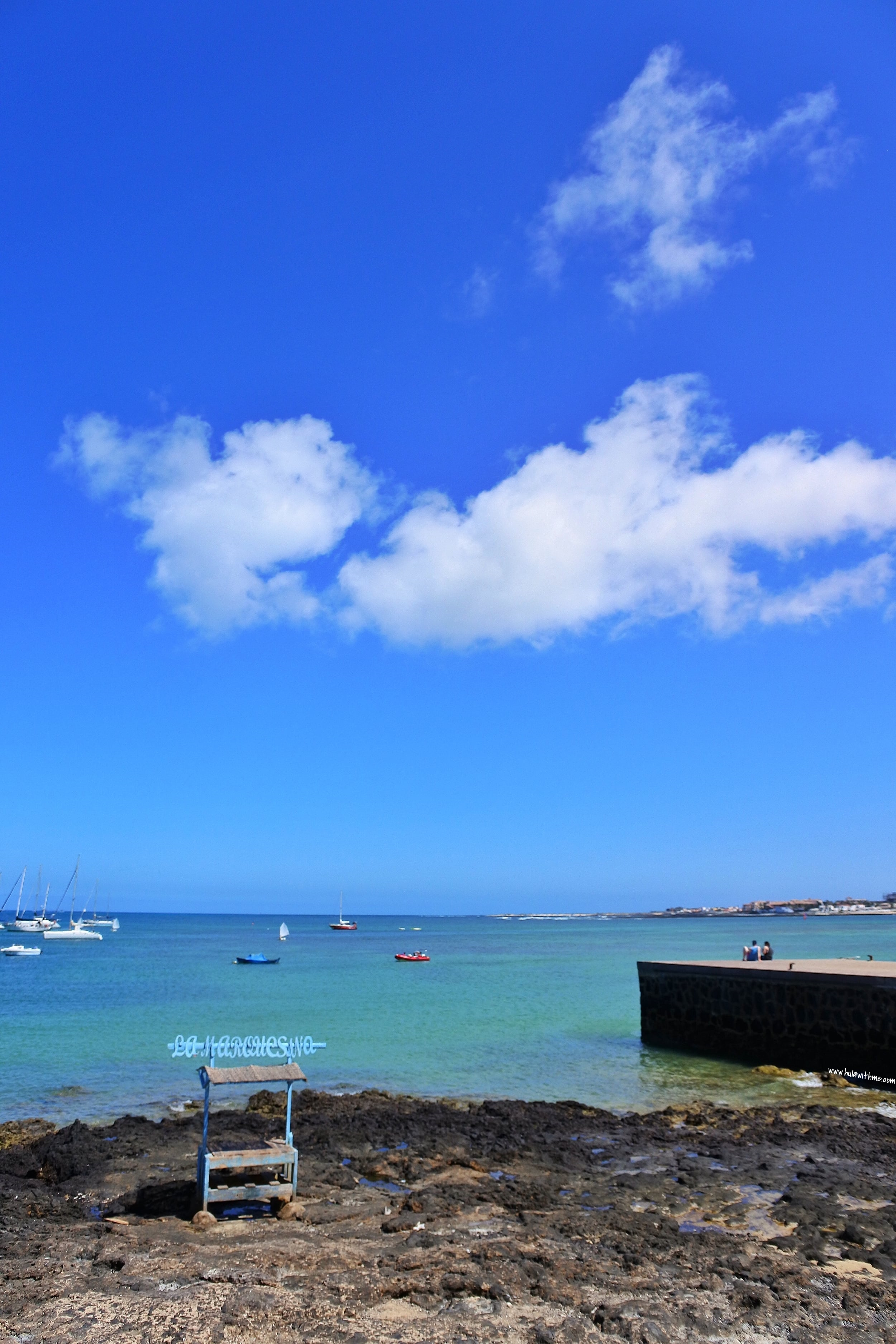 Perfect blue. Corrajelo, Fuerteventura, Canary Islands