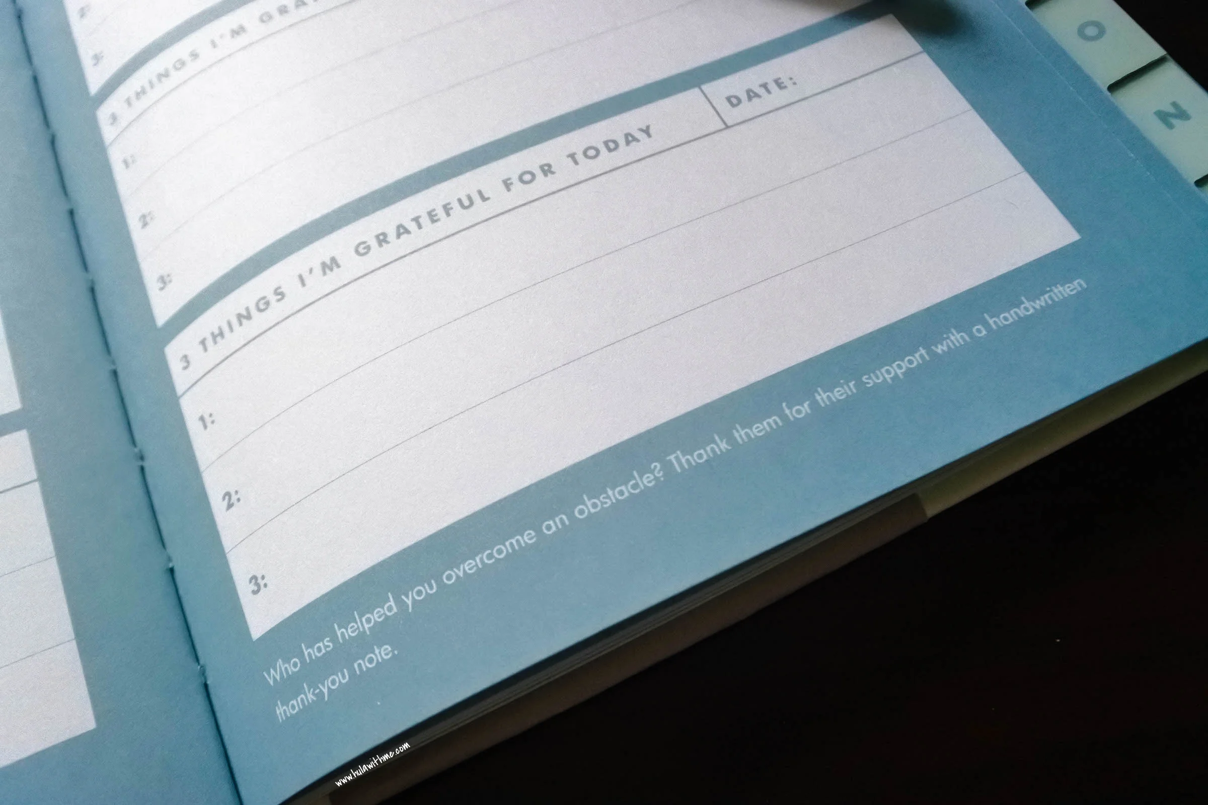 Kikki.K Stationery: The inside pages of The Gratitude Journal.
