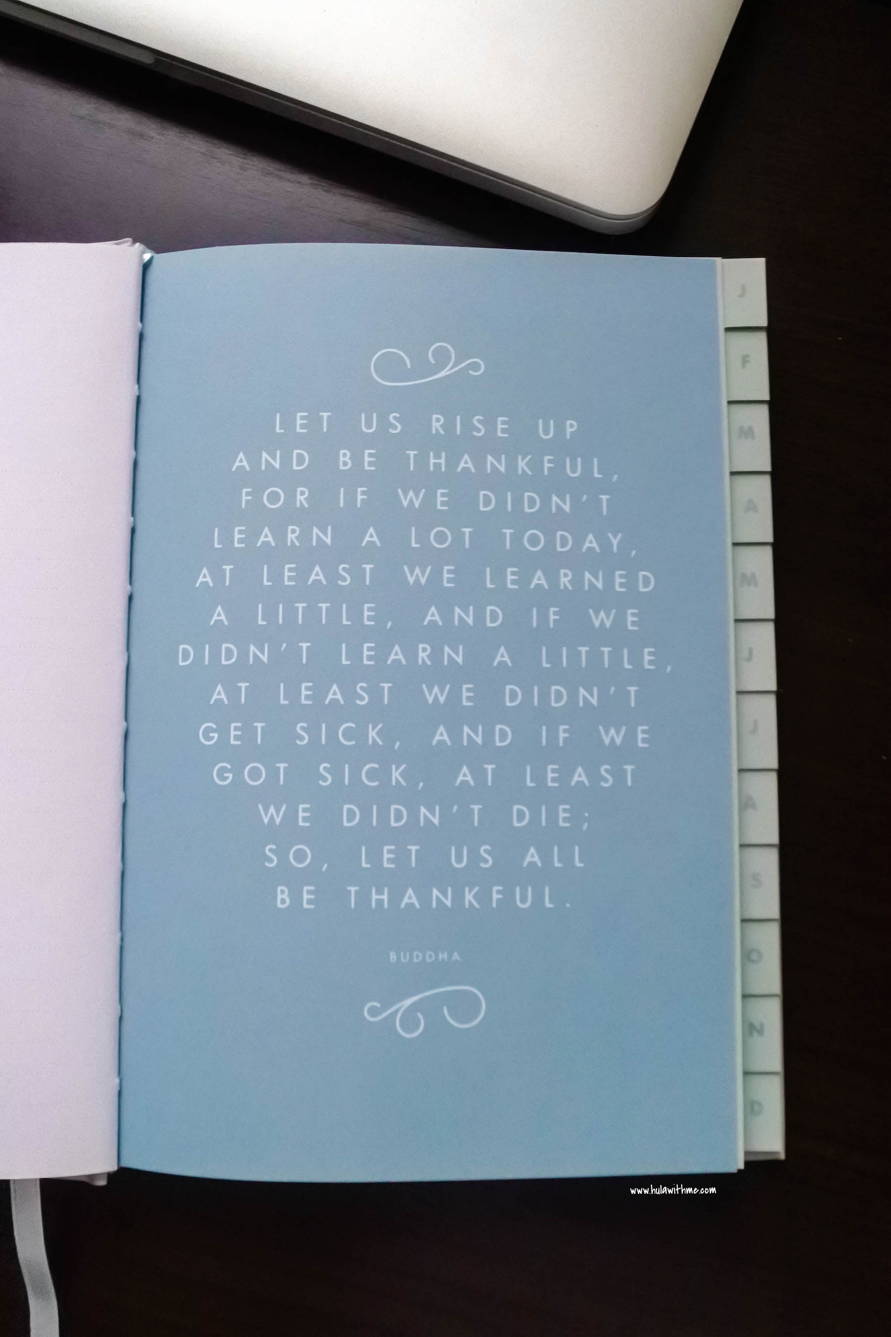 Kikki.K Stationery: The inside pages of The Gratitude Journal.
