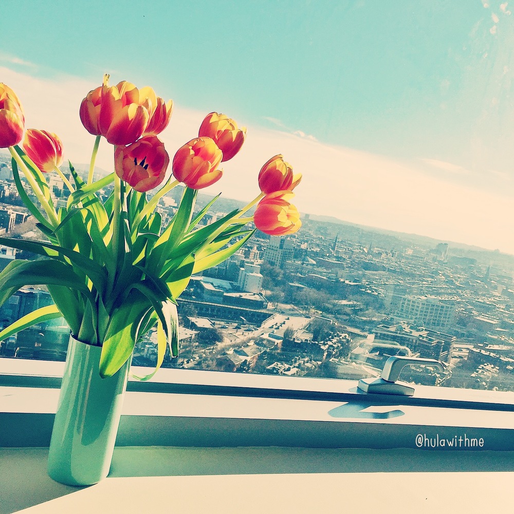 Spring forward...with these lovely tulips.