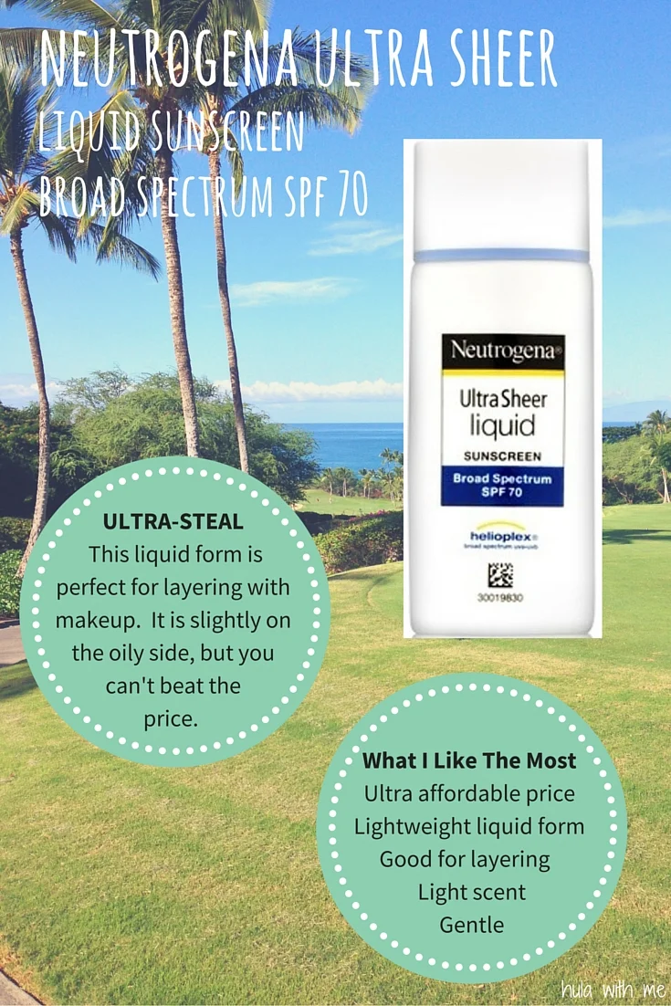 Neutrogena Ultra Sheer Liquid Sunscreen Broad Spectrum SPF 70