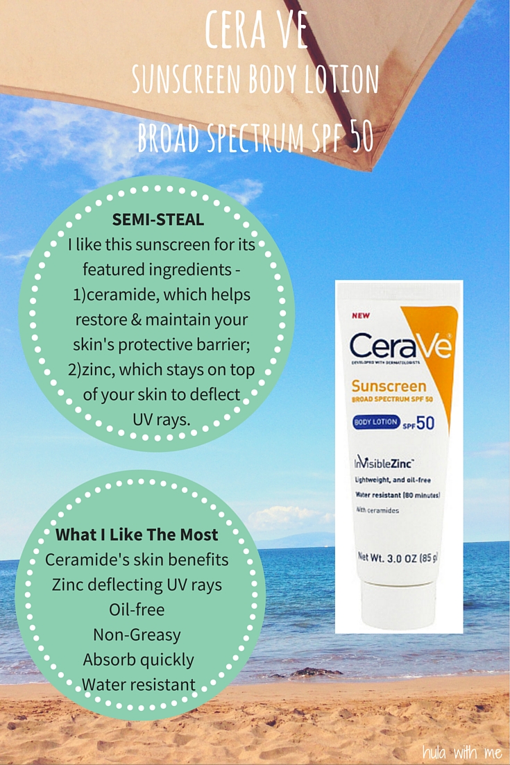 Cera Ve Sunscreen Body Lotion Broad Spectrum SPF 50