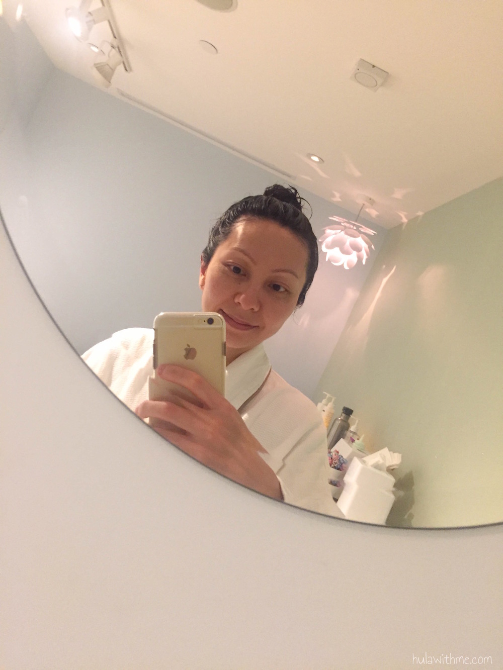 Bliss Spa in Boston, MA: Inside the facial treatment room.