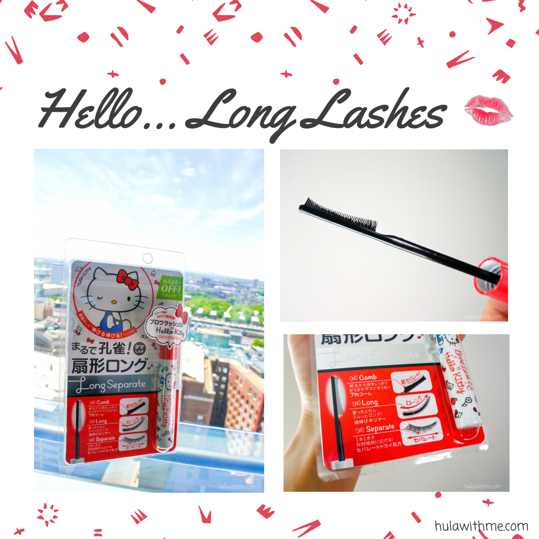 Hello...Long Lashes // Reviewing Hello Kitty beauty products - BCL Hello Kitty Limited Edition Extra Long Separate Mascara with Comb Wand.