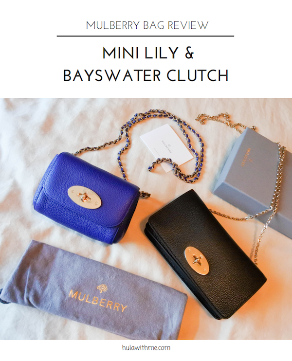 Mulberry Love // Detailed review of Mini Lily and Bayswater Clutch