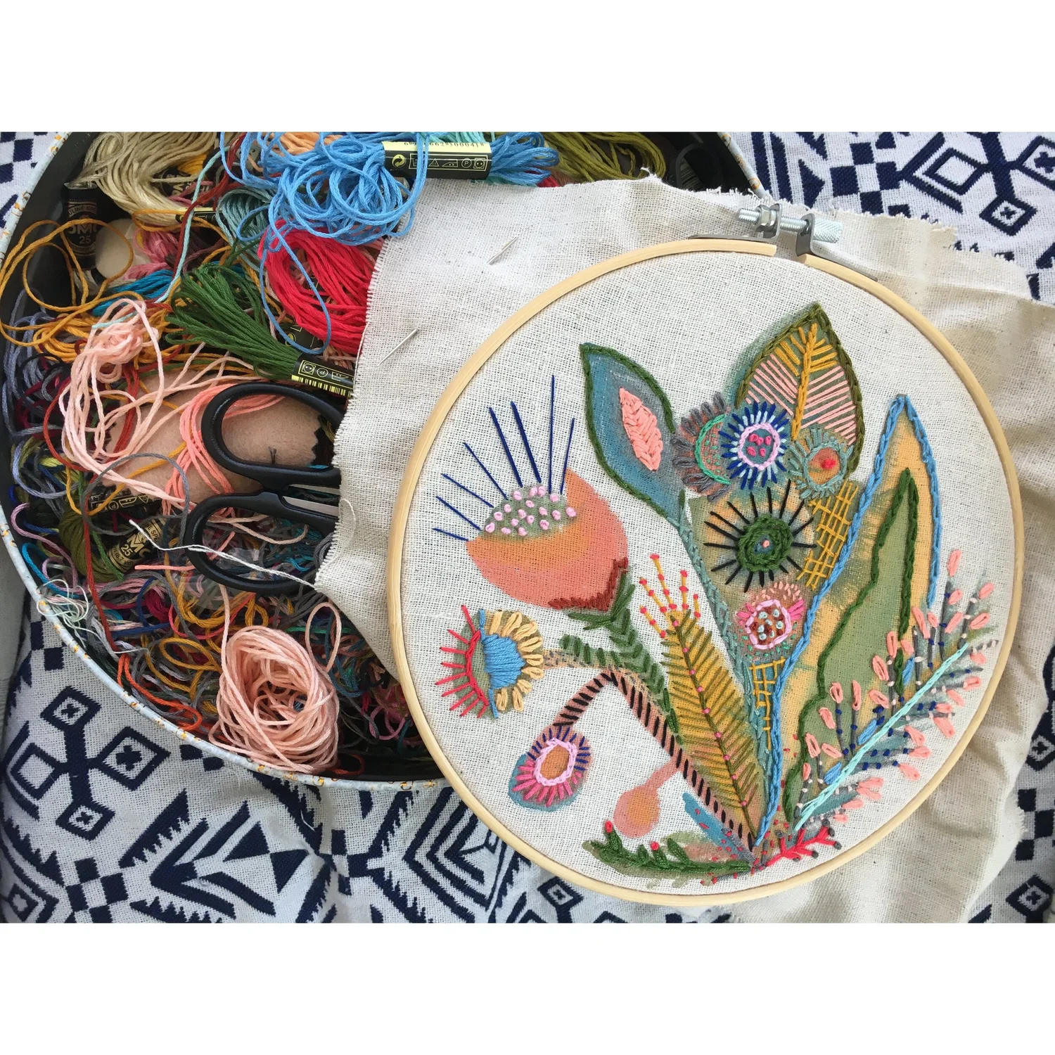 Sketchbook Prompt #16 - Combining Painting and Embroidery — Platypusfile