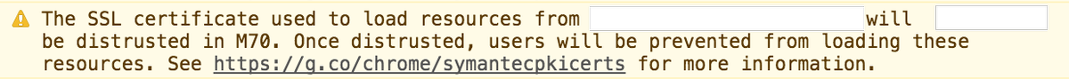 Chrome console warning