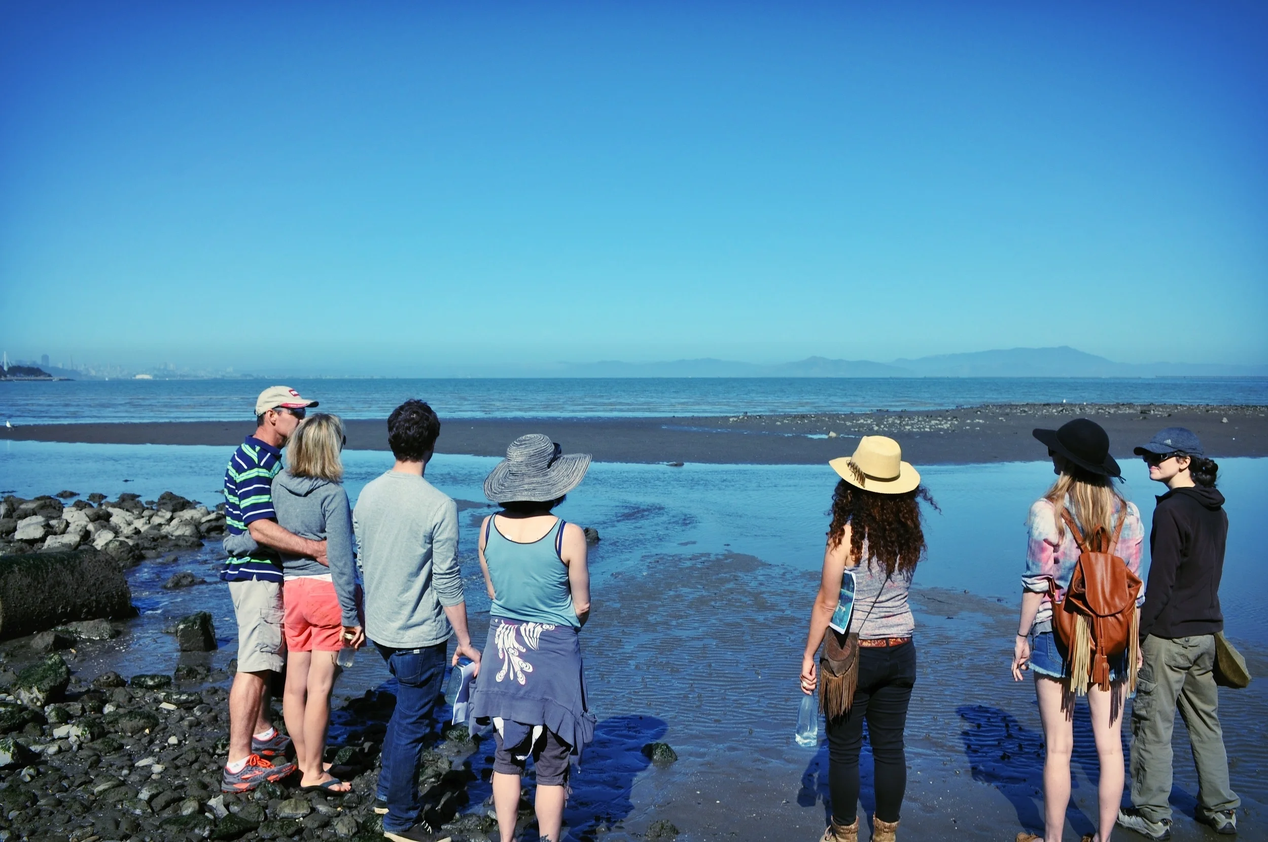 Derby Creek joins San Francisco Bay across from where the bay joins the Pacific Ocean