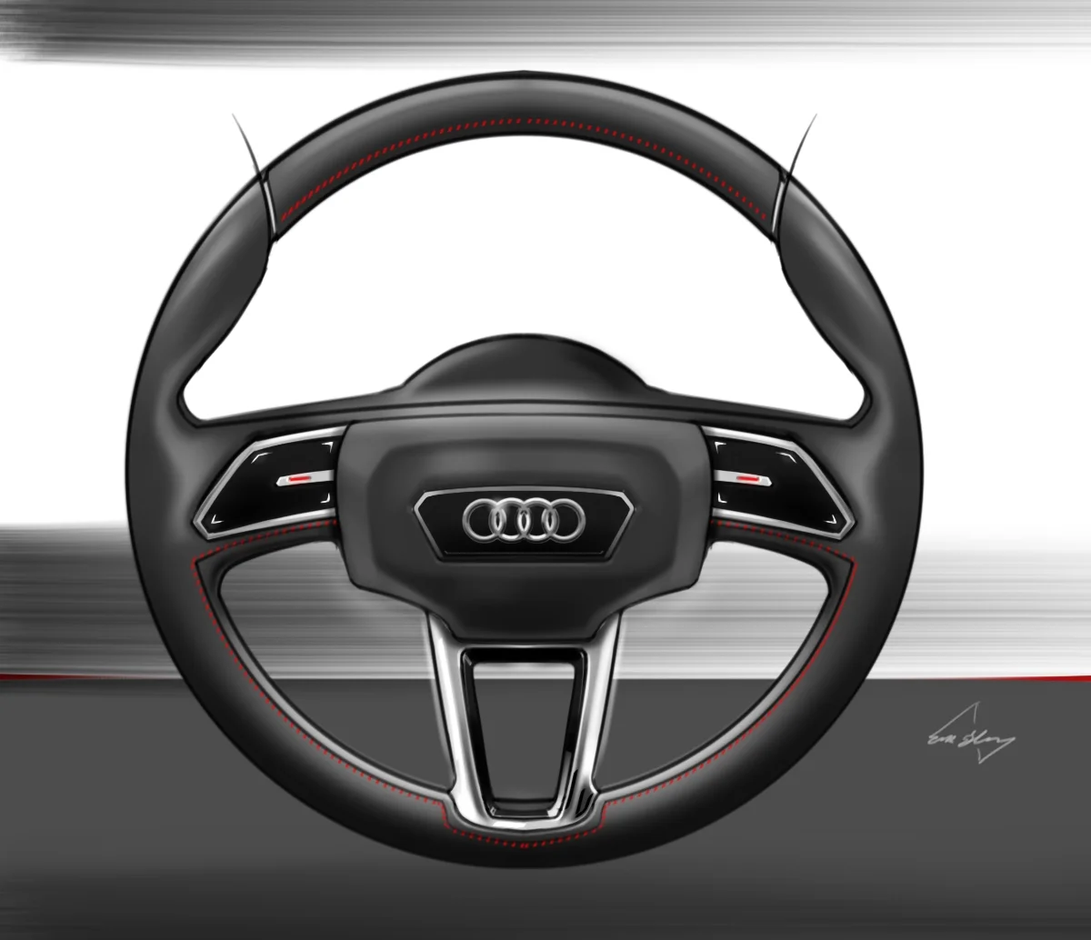 Quick steering wheel for fun. Cintiq