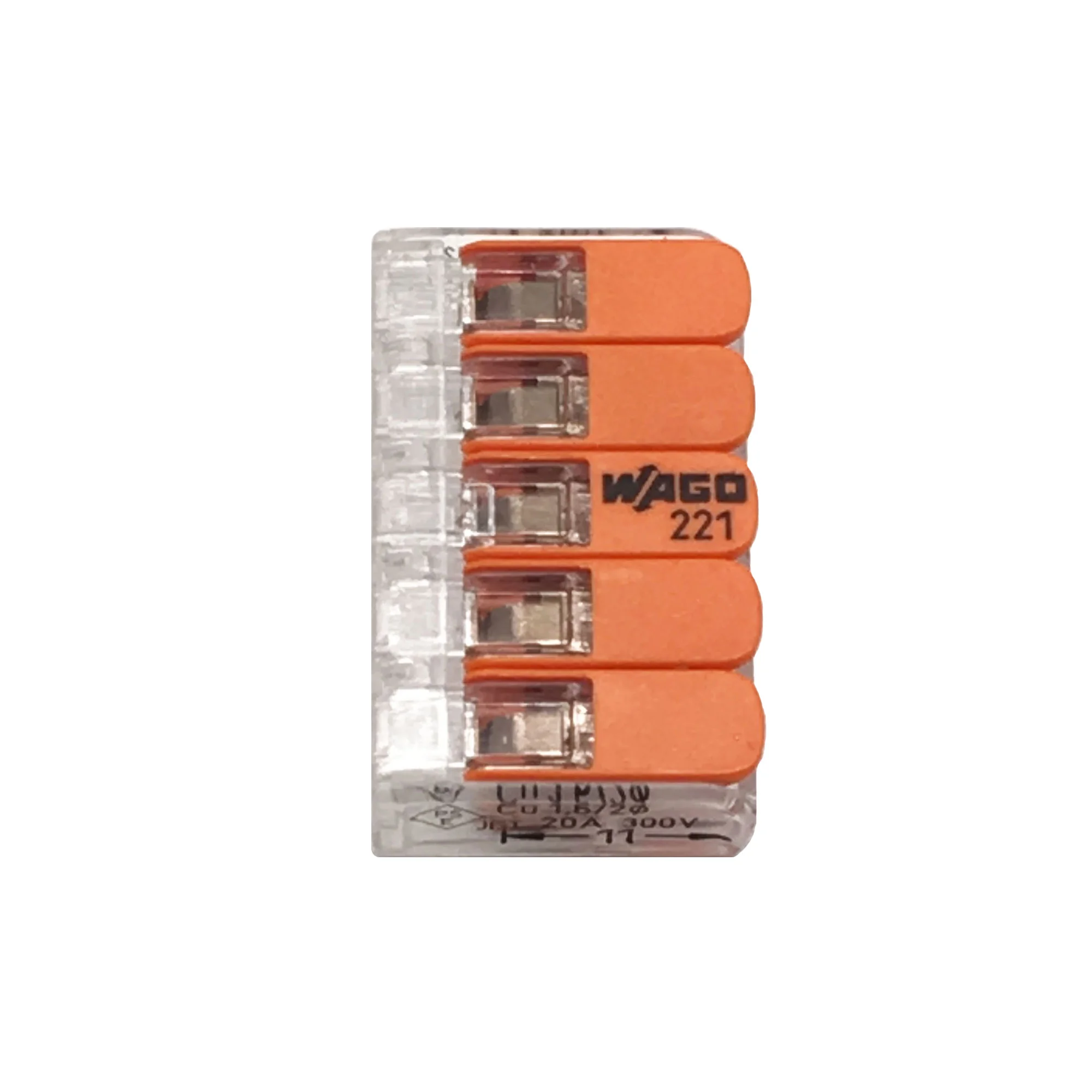 Wago Lever Connector - 5 position SKU: 61357
