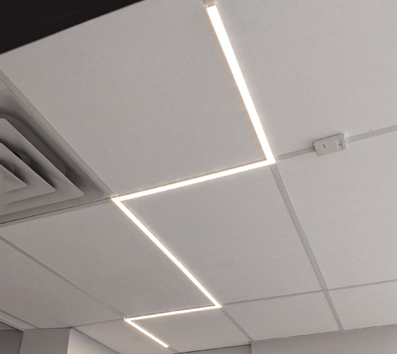 Apparatet hardware Metode Creative Lighting on Suspended Ceiling — Goldeneye®, Inc.