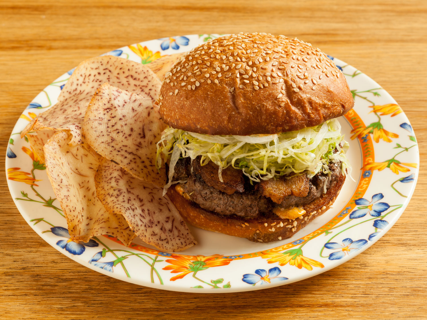 Aina Burger with Crispy Pork Belly - Ate-Oh-Ate . Oh yeah.