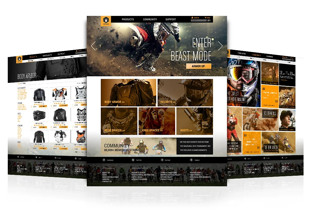 Motorcross E-commerce Website