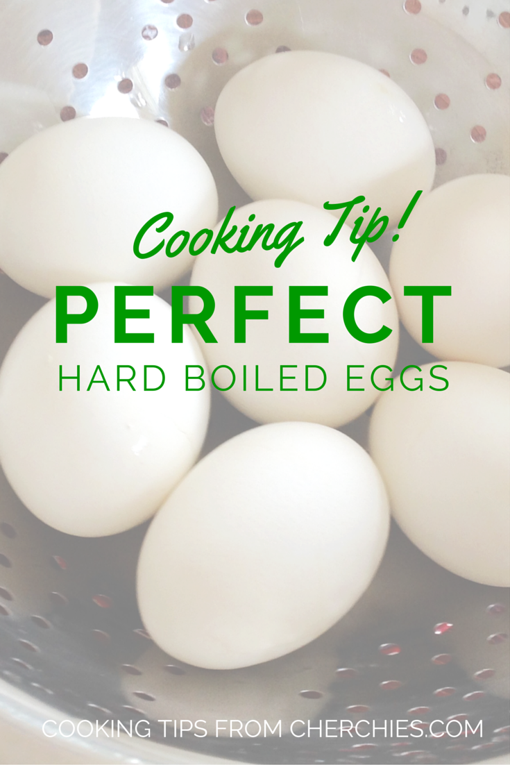 Cooking Tip: How to have perfect hard boiled eggs every time!