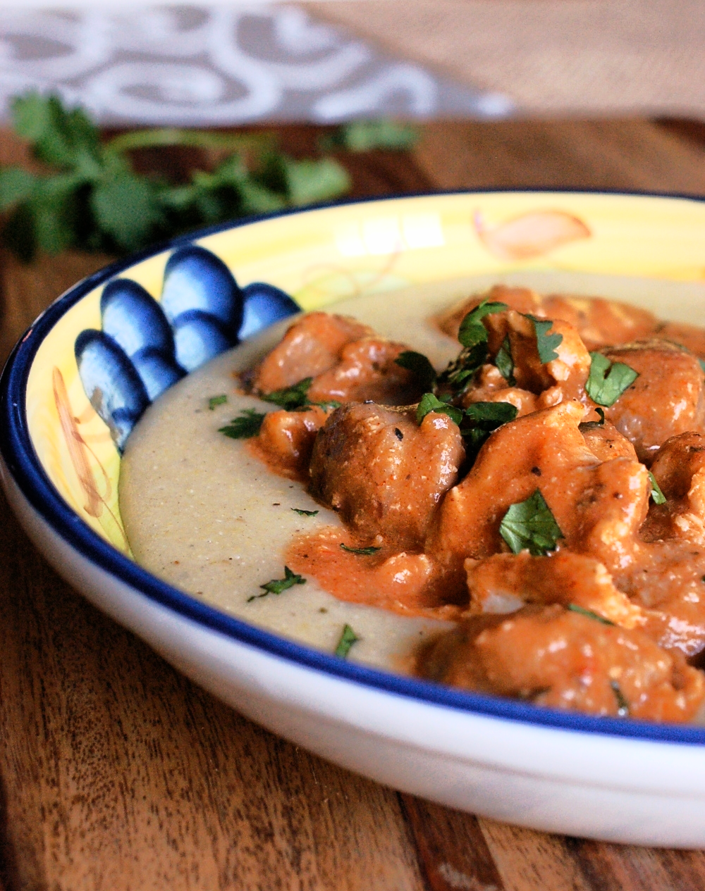 Fiesta Chicken and Sausage Stew over Polenta Recipe