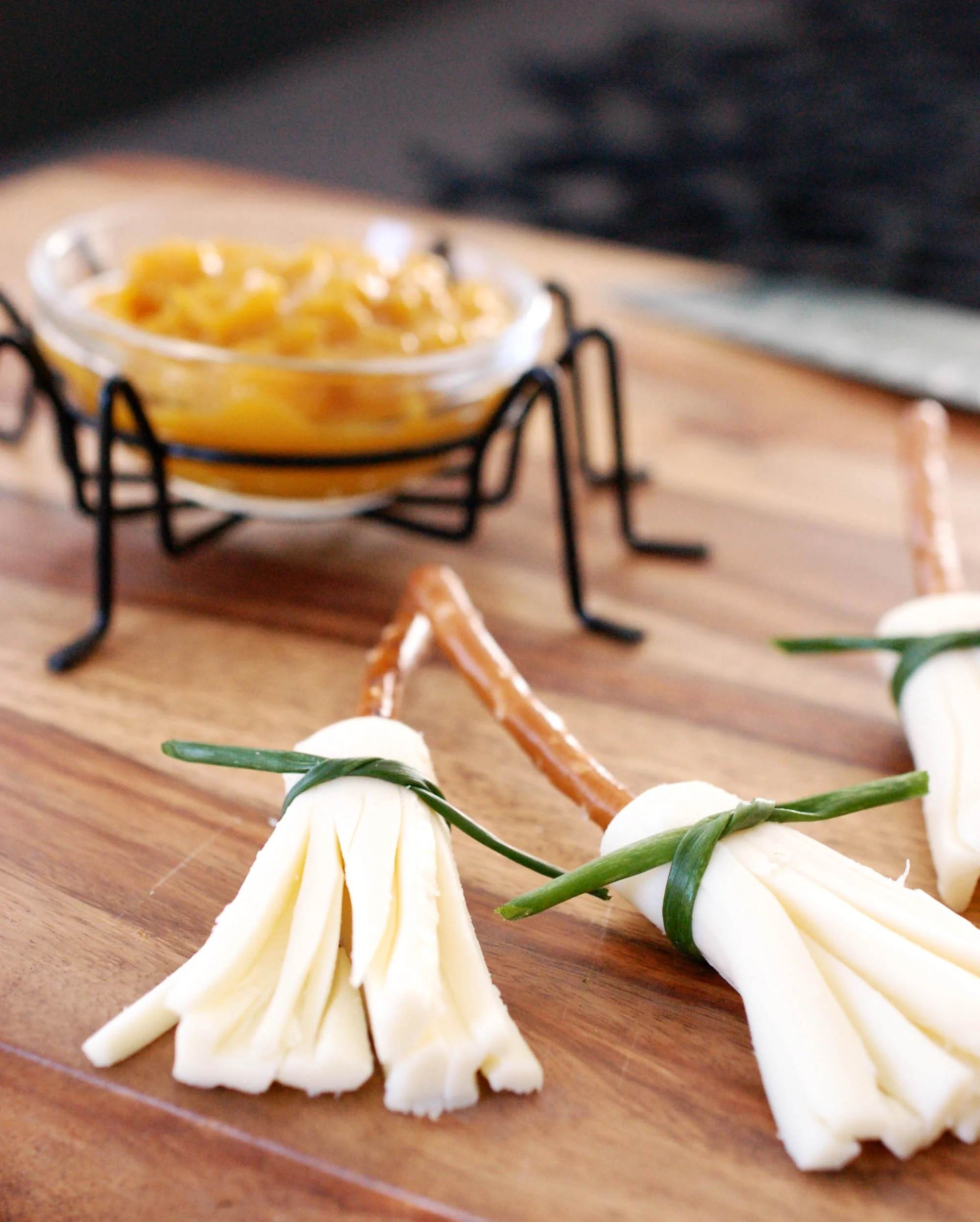 Witches Cheese Brooms With Hot Banana Pepper Mustard Recipe