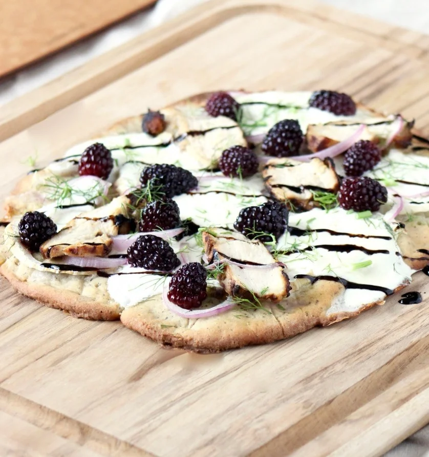 Blackberry Chicken Flatbread Recipe