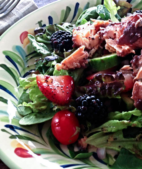 Blackberry Salmon Salad Recipe