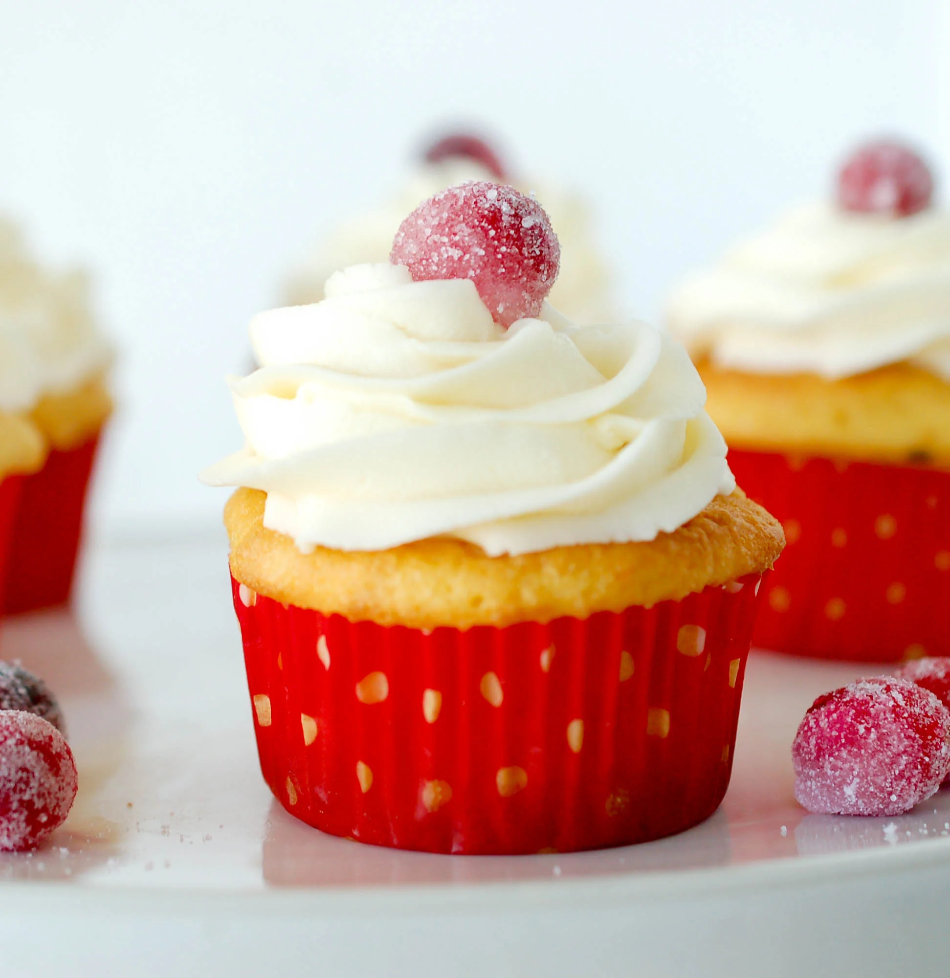 Champagne Cranberry Cupcake Recipe