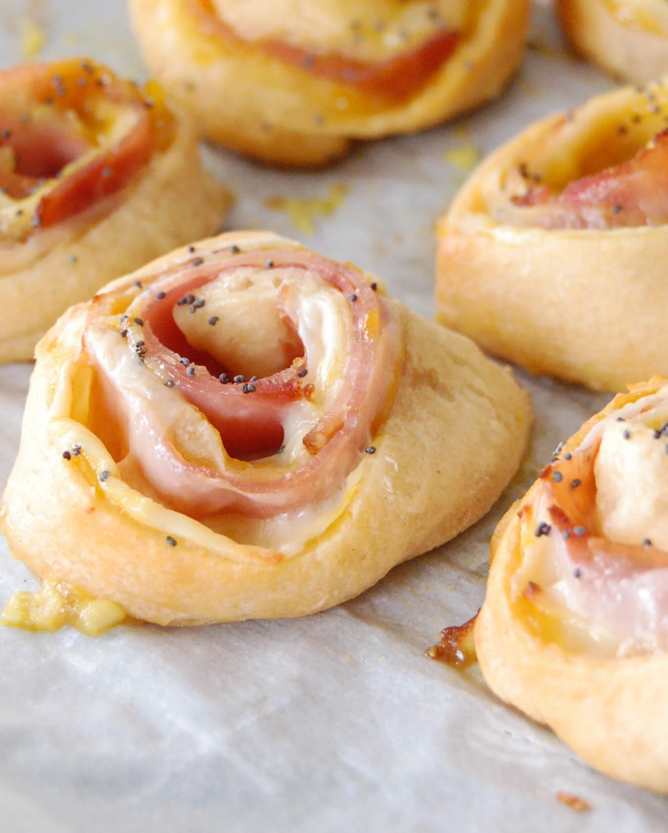 Sweet & Savory Ham and Cheese Pinwheel Recipe