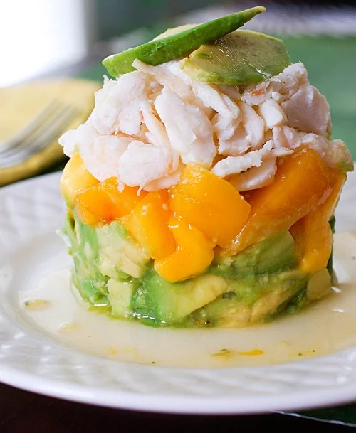 Stacked Crab Mango Avocado Recipe