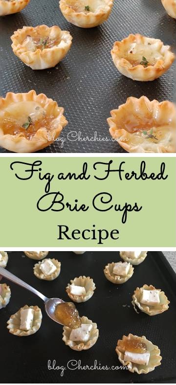 Fig and Herbed Brie Cups Recipe