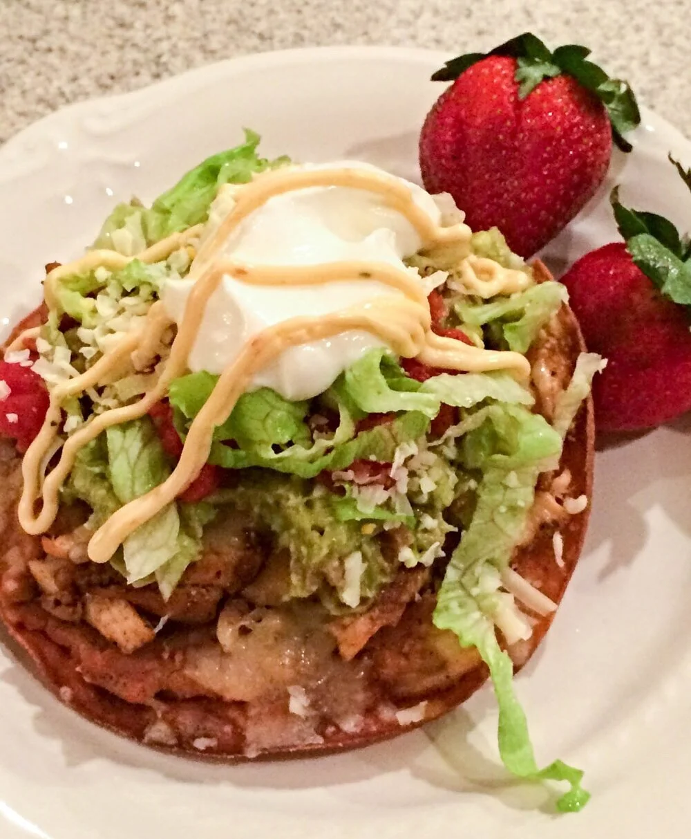 Sassy Chicken Tostada Recipe
