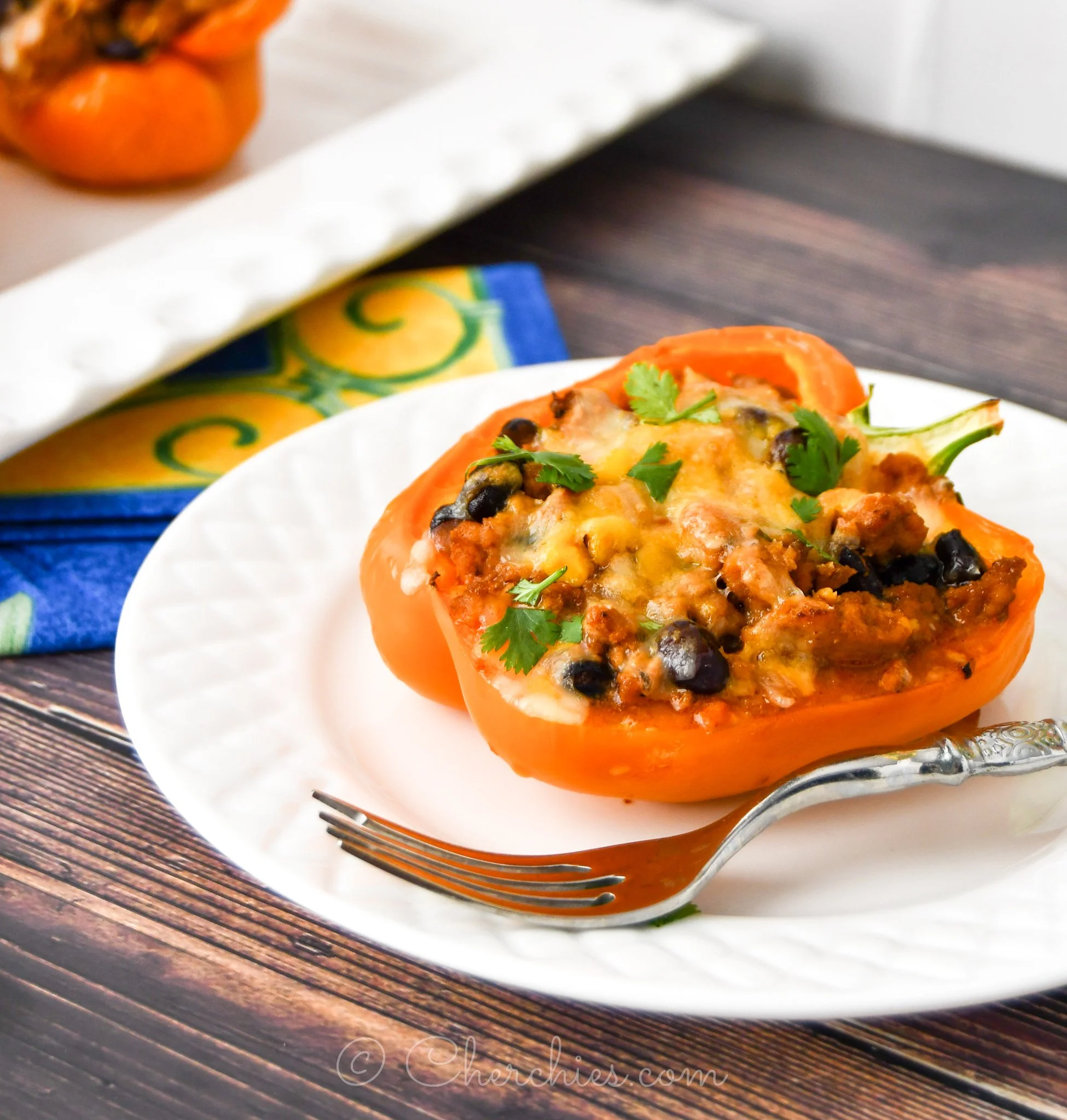 Chili Stuffed Peppers Recipe