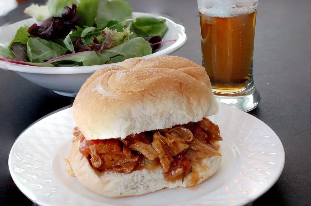 Slow Cooker Peach BBQ Pork Recipe