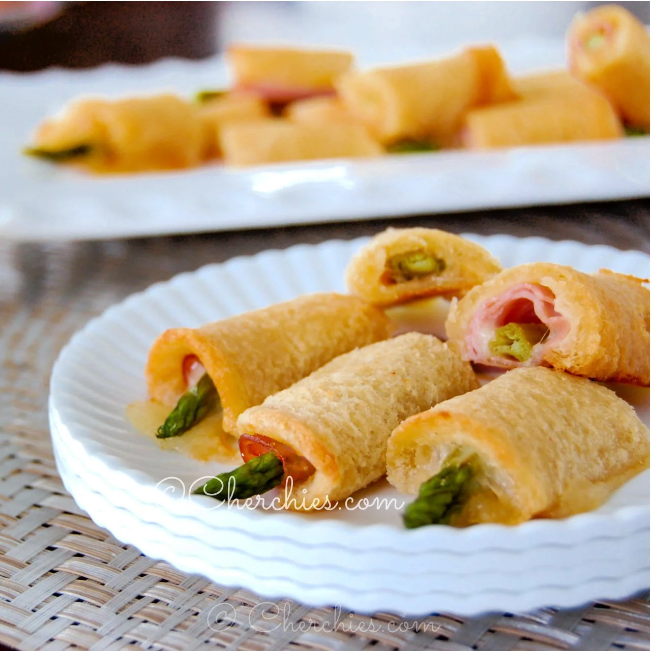 Champagne Asparagus Roll-Ups Recipe