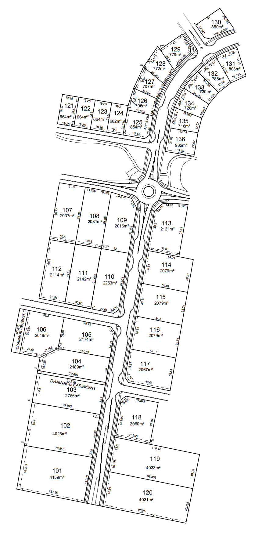 Stage 1 Lot Layout