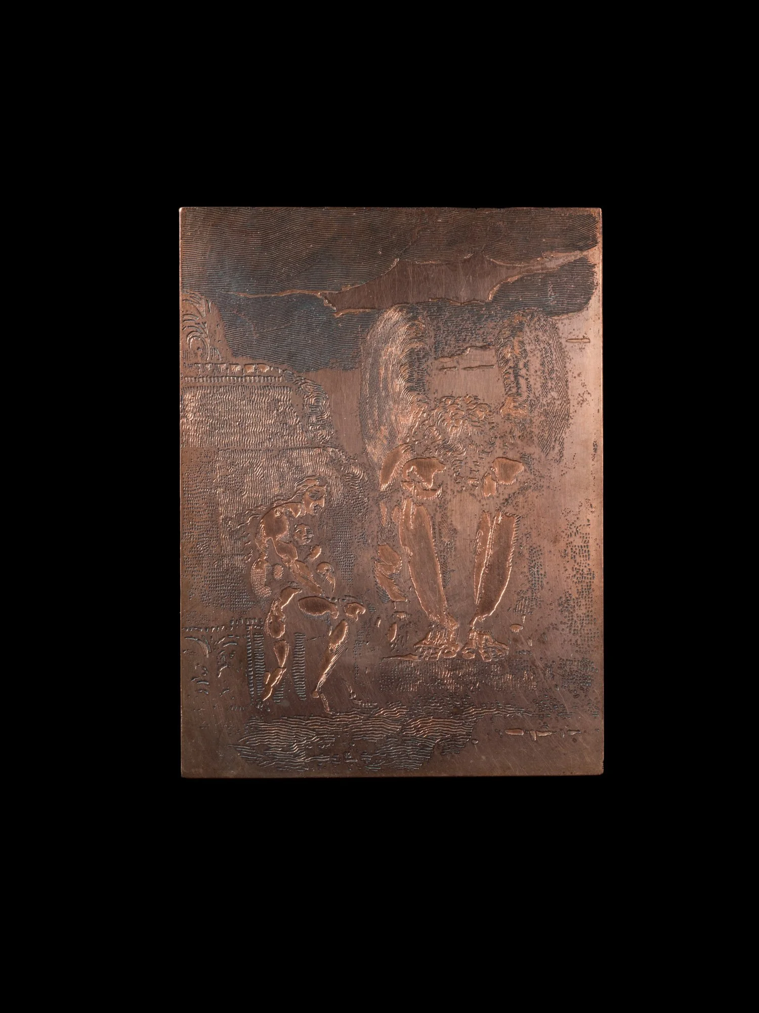 Copper plate for Frontispiece, America a Prophecy