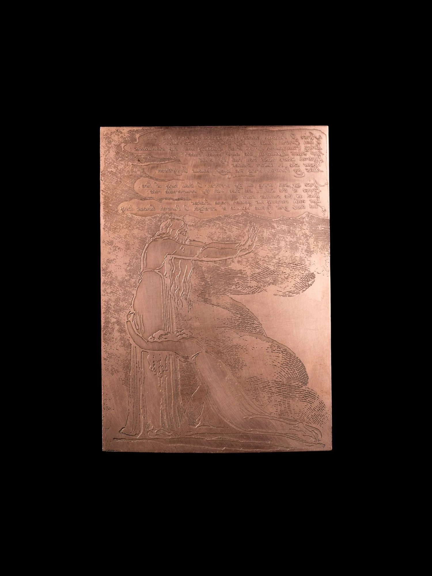 Copper plate for Plate 8, “Arise O Rintrah eldest born”
