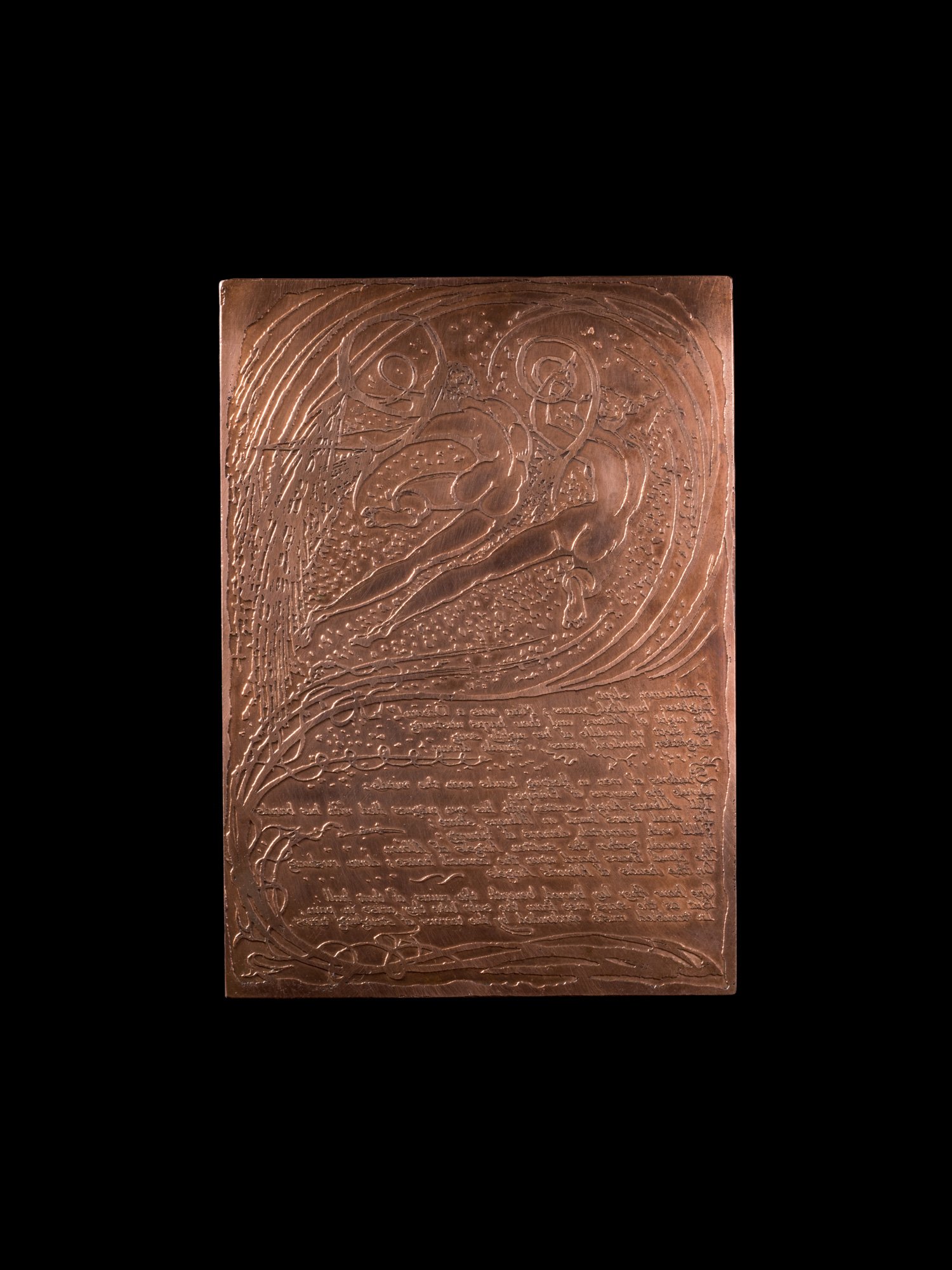 Copper plate for Plate 9, "Enitharmon slept”