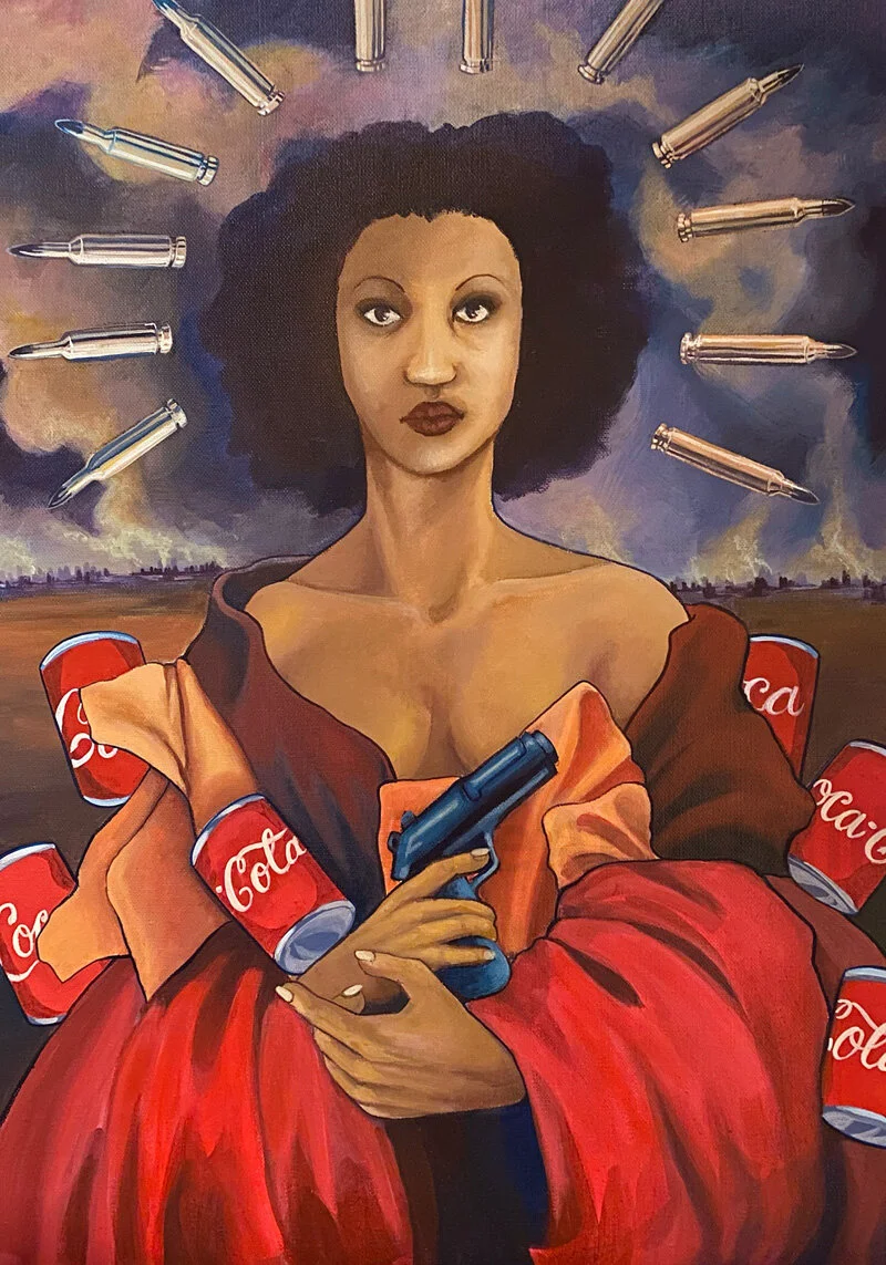  Coca Cola, Sometimes War  18x24  Acrylic on Canvas  2020 