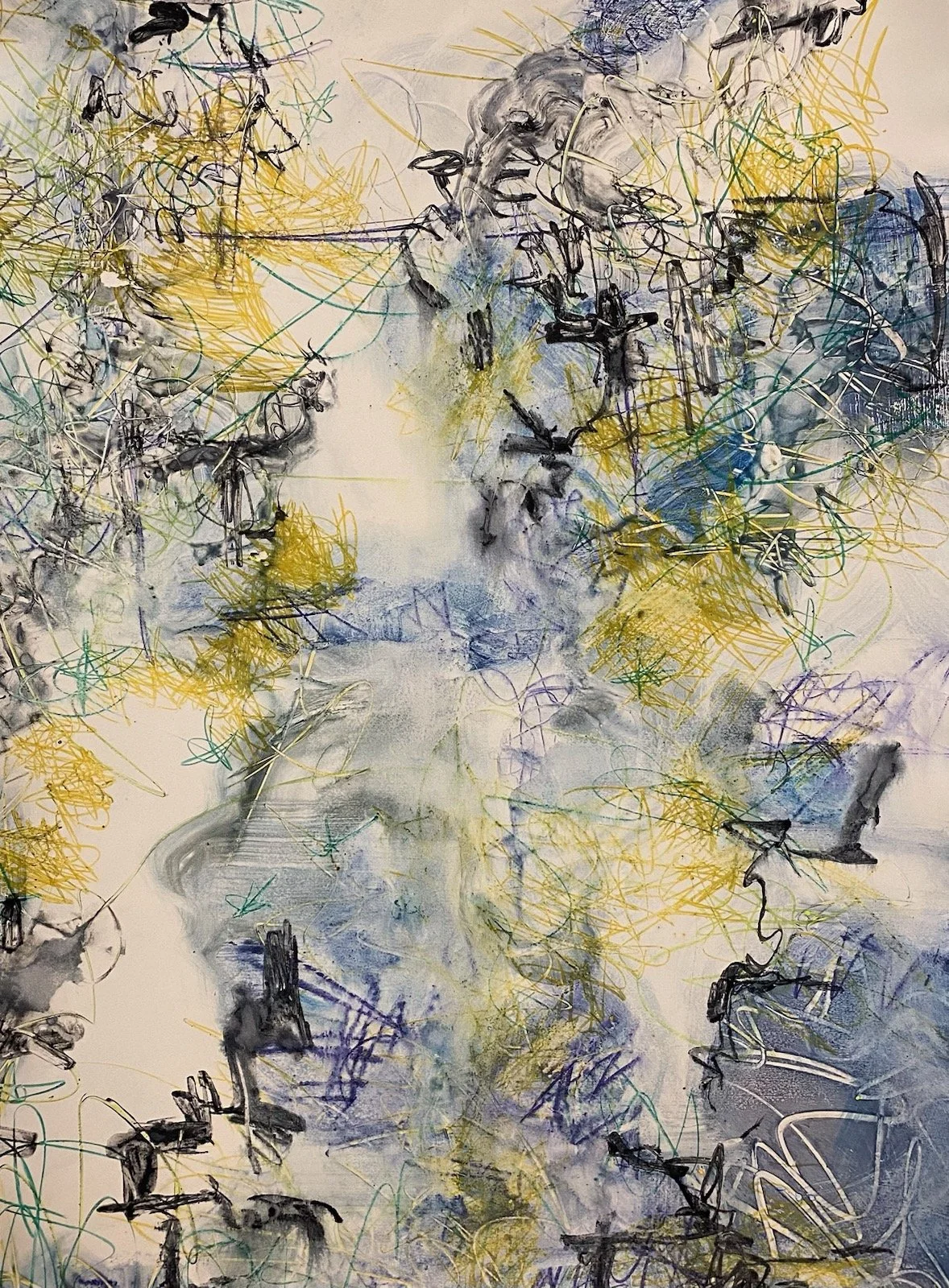  Untitled  22 x 30”  watercolor monotype 