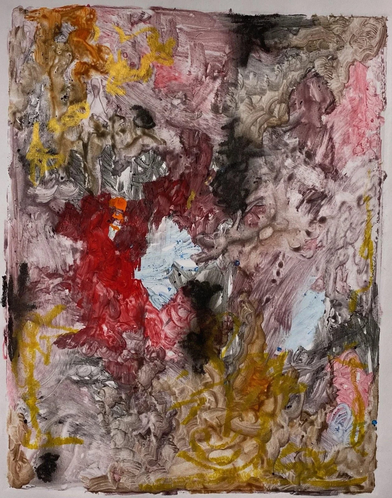 Untitled  8 x 11”  watercolor monotype 