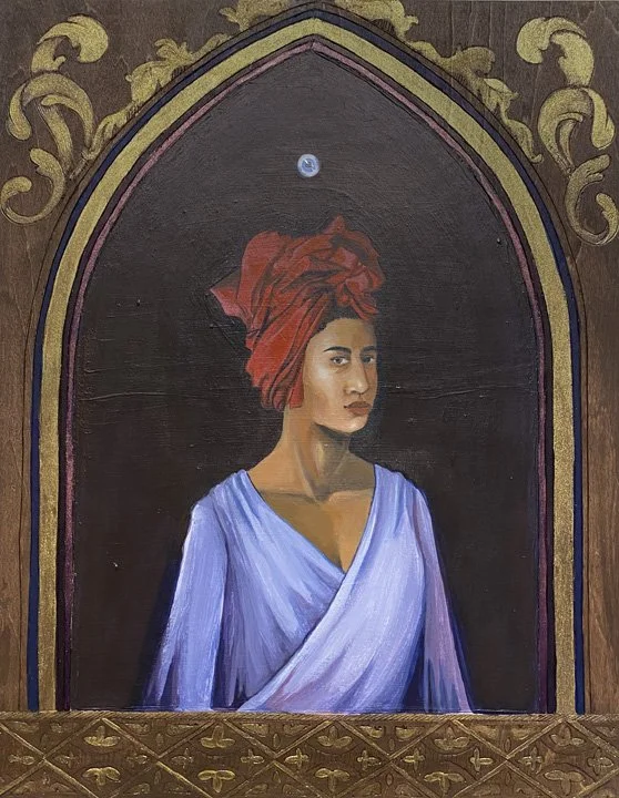  Relic 6  11 x 14”  mix media on wood panel  2023 