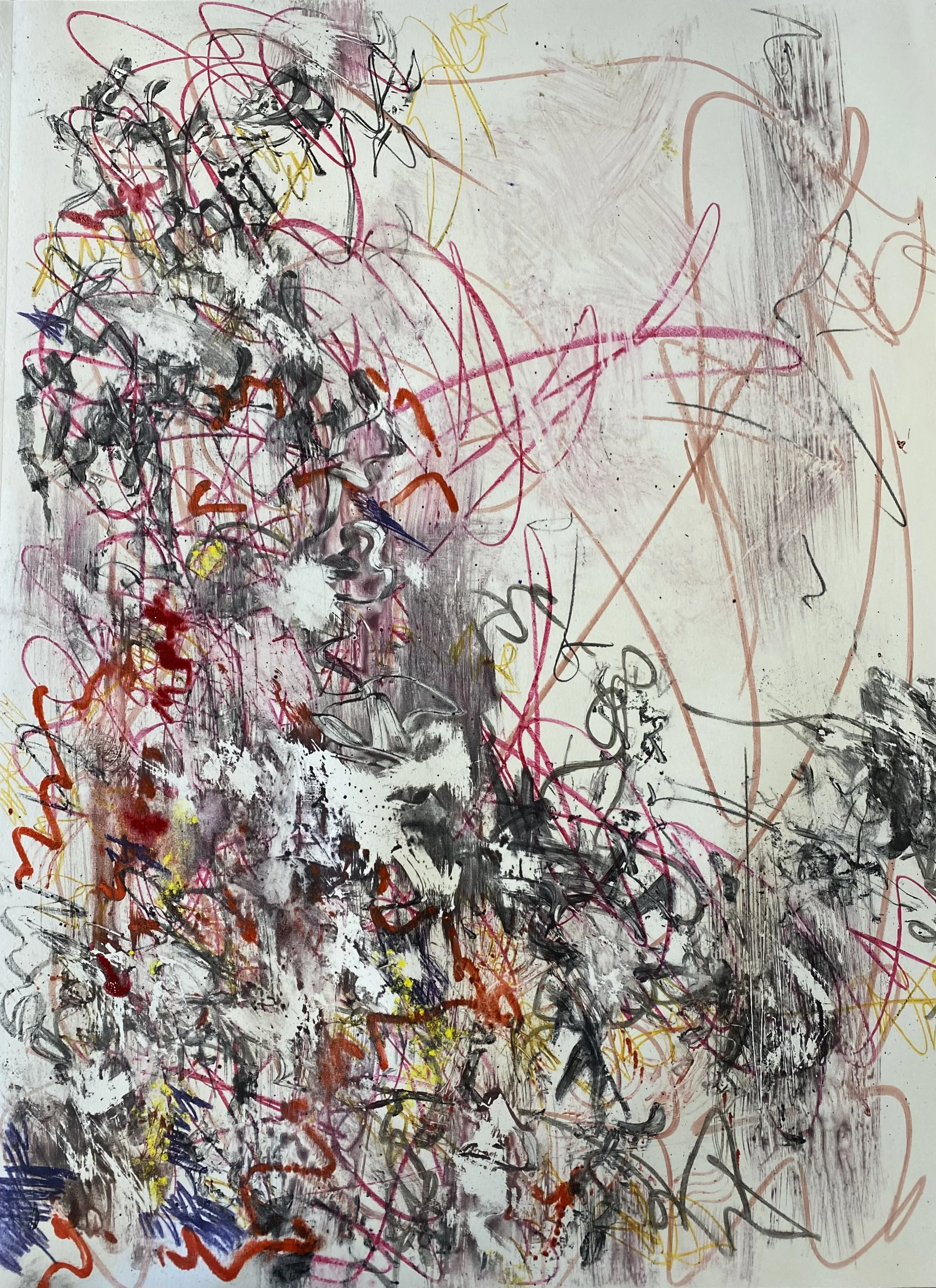  Untitled  22 x 30”  Watercolor monotype 