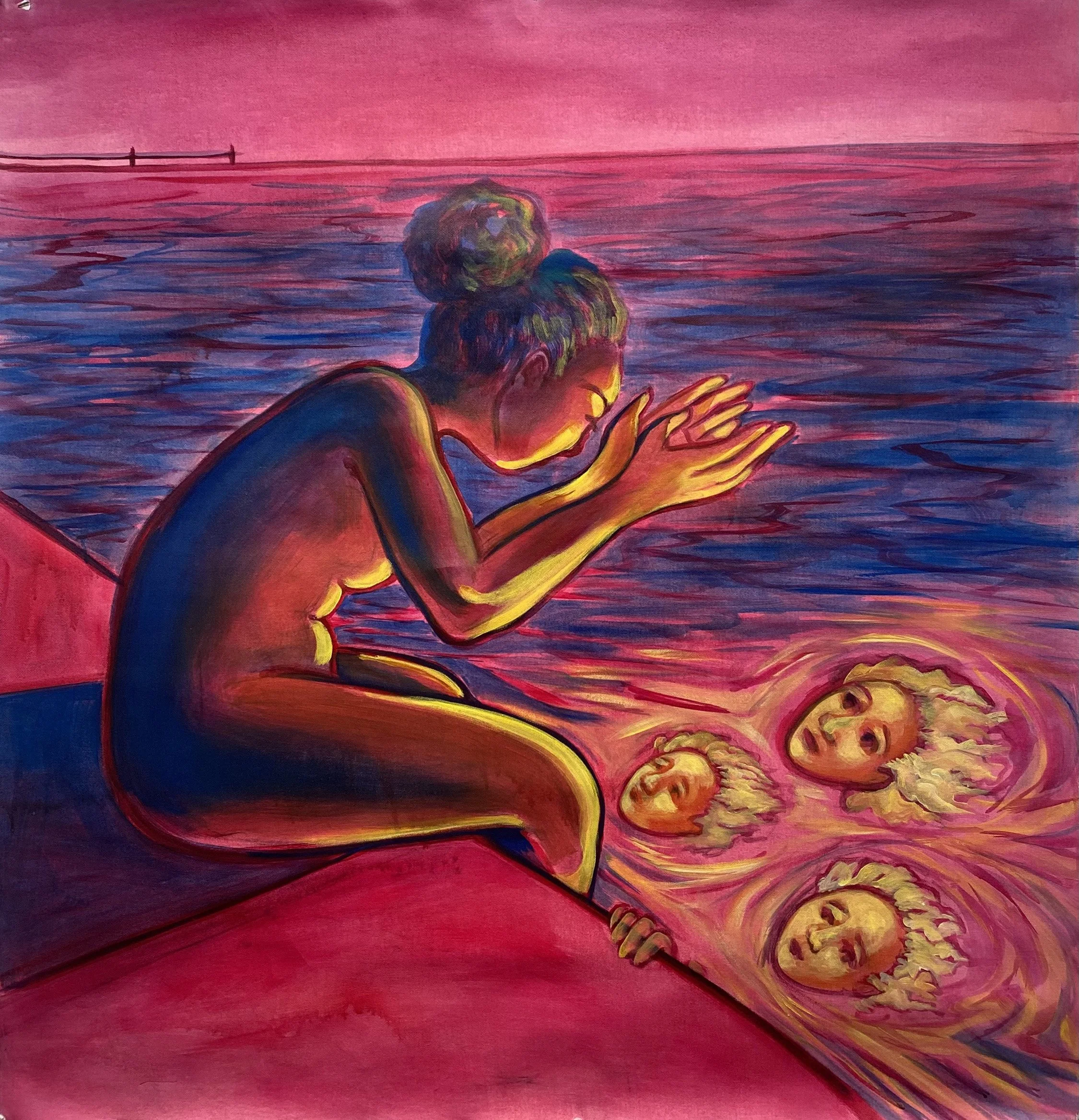 Orisha  Acrylic on Canvas  35 × 35”  2024 
