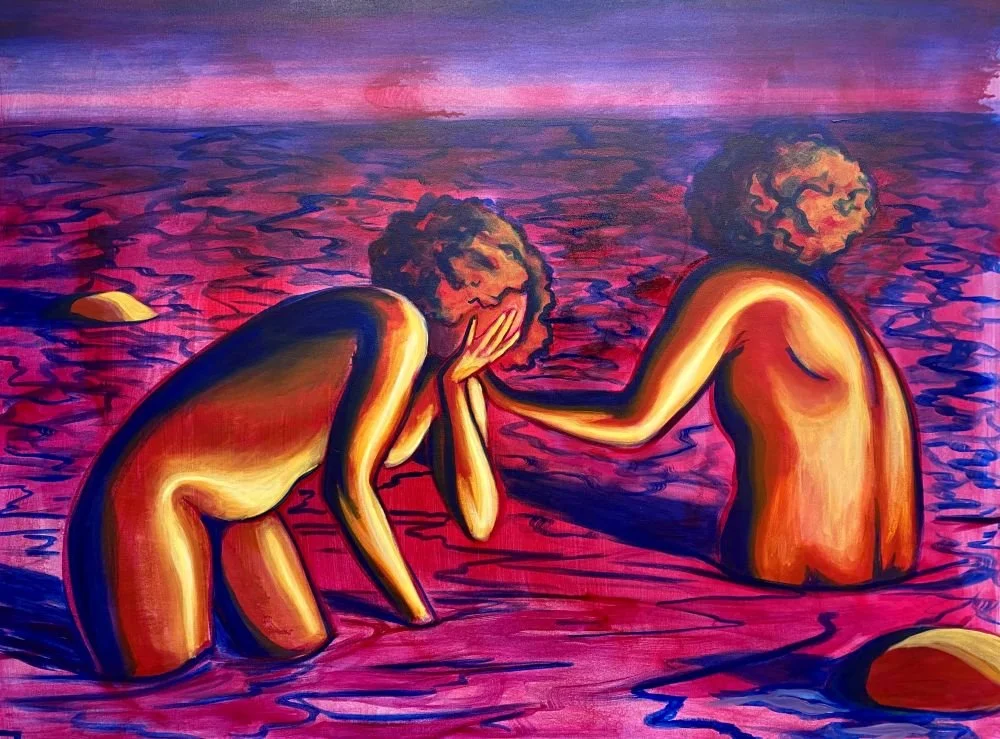  Stricken  36×48”  Acrylic on Canvas  2024 