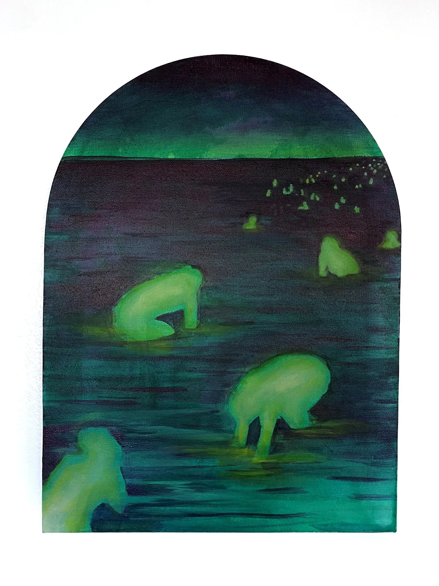  Spirits  12 × 16”  Acrylic on Canvas  2026 